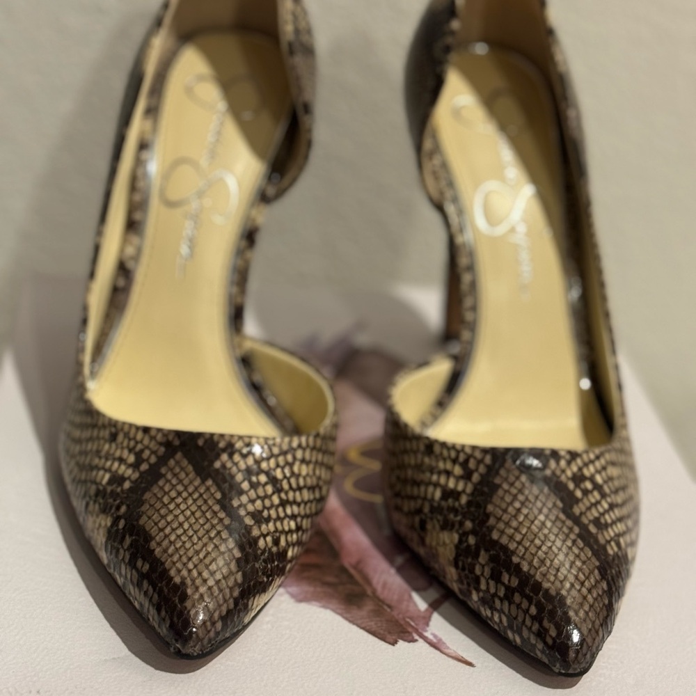 Jessica Simpson Snakeskin Heels New!